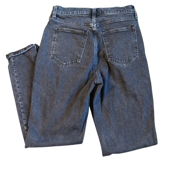 Abercrombie & Fitch Curve Love Ultra High Rise Ankle Straight Jeans Black 27 - Picture 2 of 6